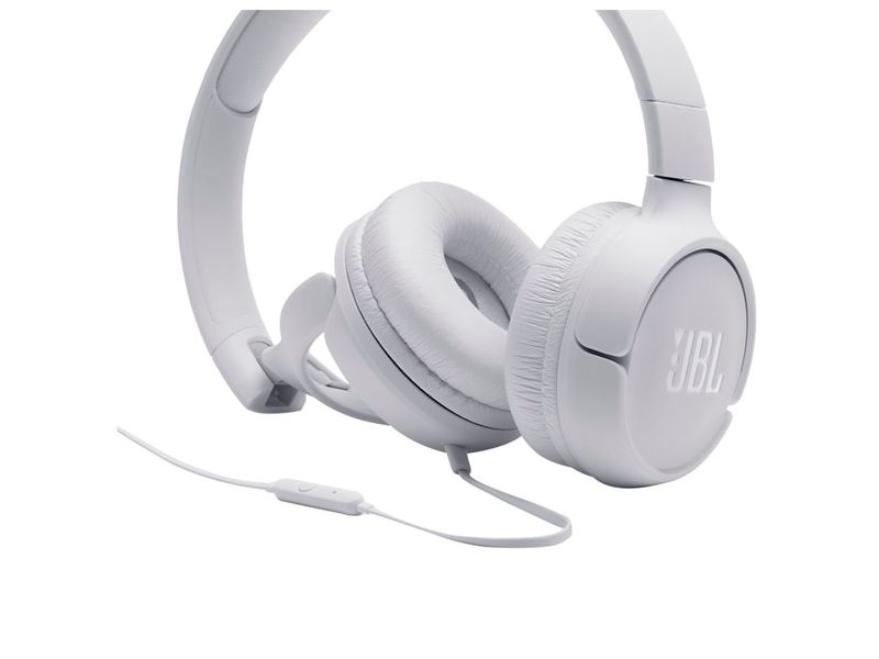 Audífonos JBL Cableados T500 Blancos