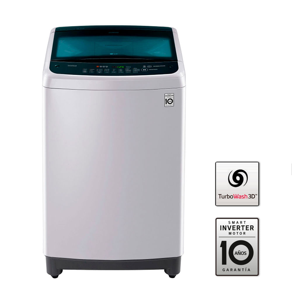 Lavadora LG Carga Superior 18kg/40lb Silver Smart Inverter - Tiendas Jumbo