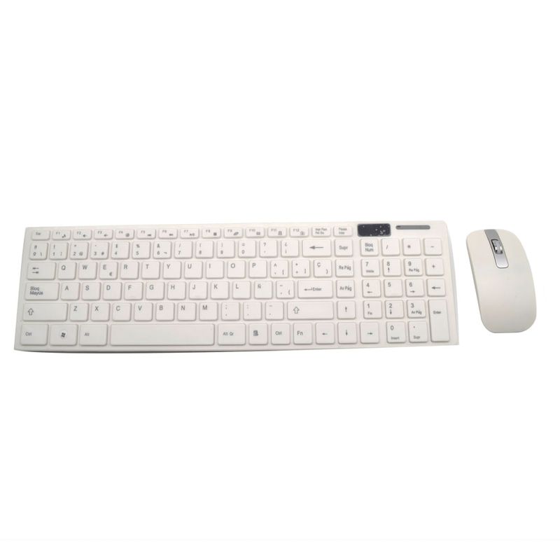 COMBO TECLADO MOUSE SLIM BLANCO - Jaltech SAS