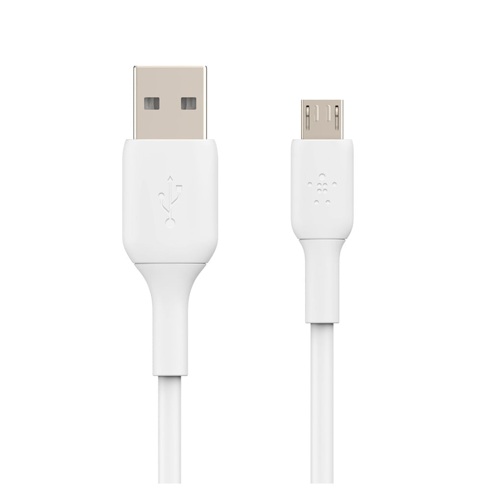Cable Belkin CAB005bt1MWH USB-A A Micro USB Blanco