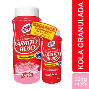 Kola granulada Tarrito Rojo x330g + tradicional x135g