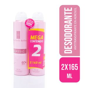 Desodorante Elizabeth Arden clásico aerosol x2und x165ml c/u