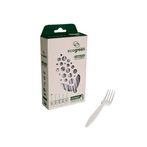 Caja de tenedores 15 cm x25und Ecogreen