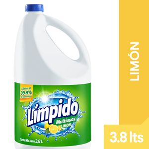 Blanqueador multiusis Límpido Limón x3800ml