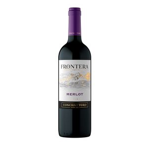 Vino Frontera merlot botella x750ml