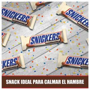 Snickers barra de chocolate y almendras x49.9g