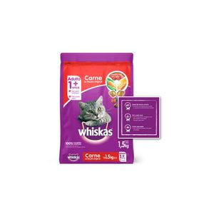Alimentos Whiskas gatos adultos carne x1.5kg