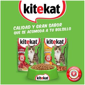 Alimento Kitekat húmedo gato sabor carne x70gr