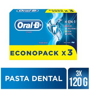 Crema Dental Oral-B Complete 4en1 x100mL c/u x3
