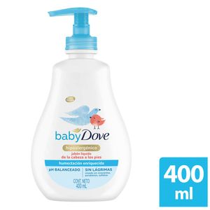 Jabón Dove Baby corporal humectación enriquecida liquida x 400 ml