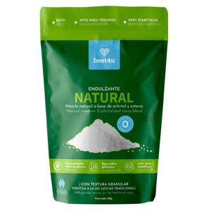 Endulzante Best4u natural eritritol-stevia x250g