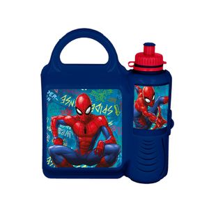 Set sandwichera + botella plástica Spiderman