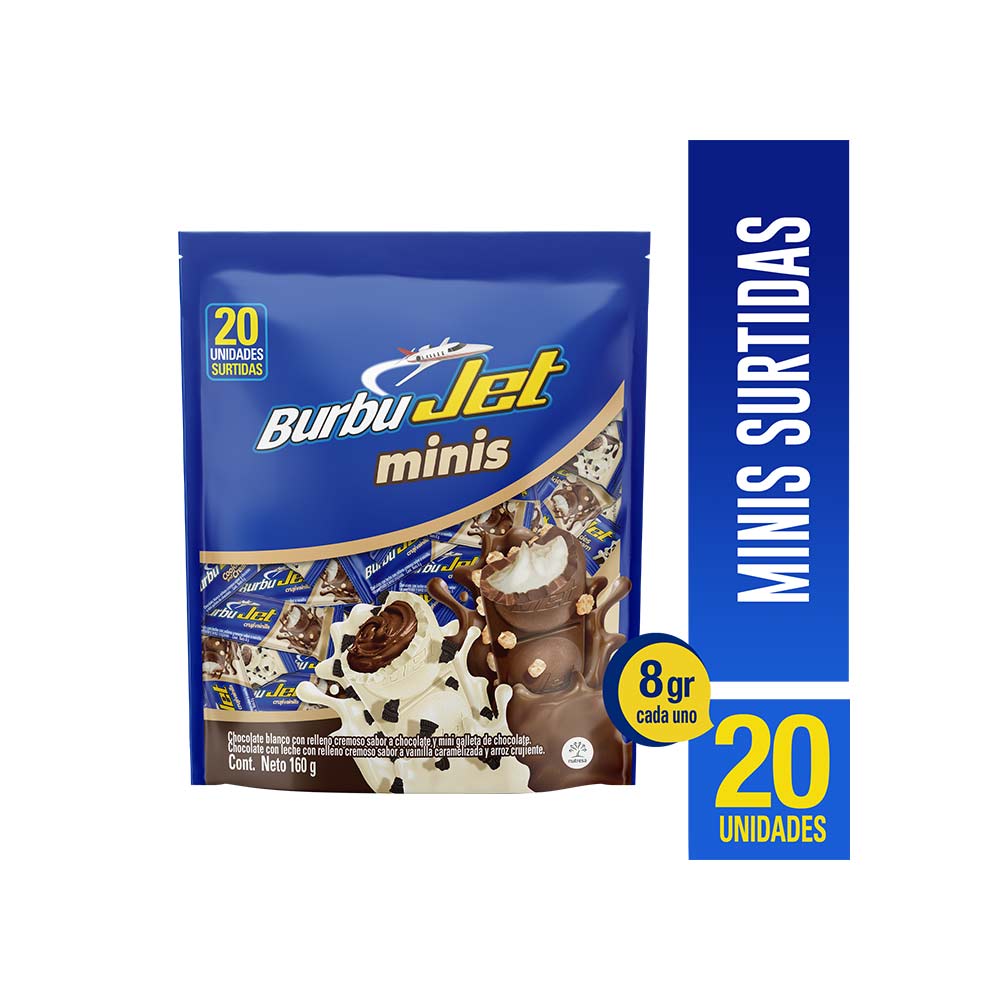 Chocolatinas Jet burbujet mini surtidas x20 Tiendas Jumbo