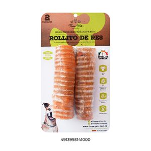 Snack Rollitos de res Three Pets 2 unidades x 60gr