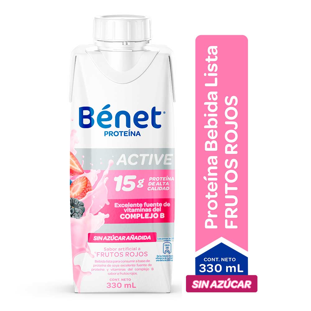 Bebida Benet lista active frutos rojos x330ml