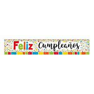 Cartel Jumbo metalizado Feliz Cumpleaños Multicolor Sempertex