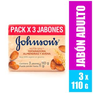 Jabón Johnson's avena barra tripack x330g