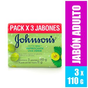 Jabón Johnson's Uva Verde Tripack x330gr