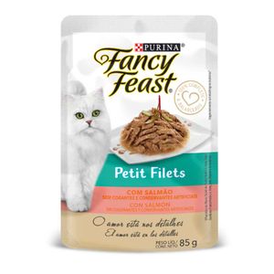 Alimento húmedo para gatos Fancy Petit Filets salmón x85g