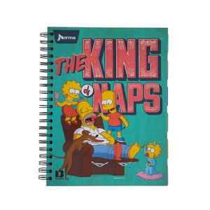 Cuaderno argollado 7 materias Los Simpson durabook grande 175 hojas cuadriculado Norma