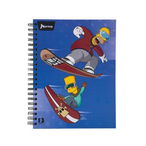 Cuaderno argollado 7 materias Los Simpson durabook grande 175 hojas cuadriculado Norma