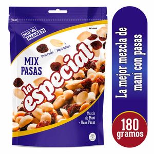 Mezcla La Especial maní uvas pasas x180g