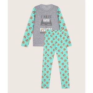 Pijama Camiseta Mangas Estampadas Y Screen, Pantalon Bota Recta Estampado  Infantil Niño 66040055