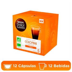 Cápsulas Nescafé Dolce Gusto café lungo Colombia 12 cápsulas x84g