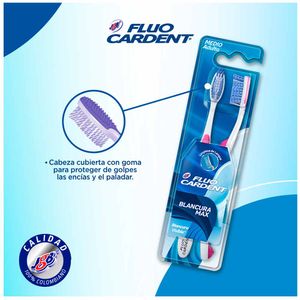 Cepillo dental Fluocardent blancura max x2und