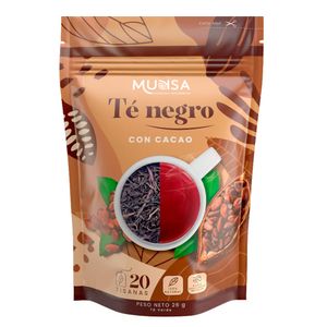 Té Munsa negro cacao x26g