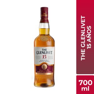 Whisky The Glenlivet 15 años botella x700ml