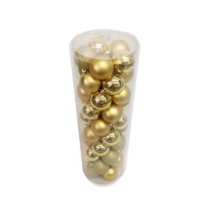 Set 50 esferas 6cm dorado Krea
