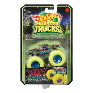 Vehículo de Juguete Hot Wheels Monster Trucks Glow 1:64