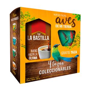 Café La Bastilla tostado molido x450g gratis taza