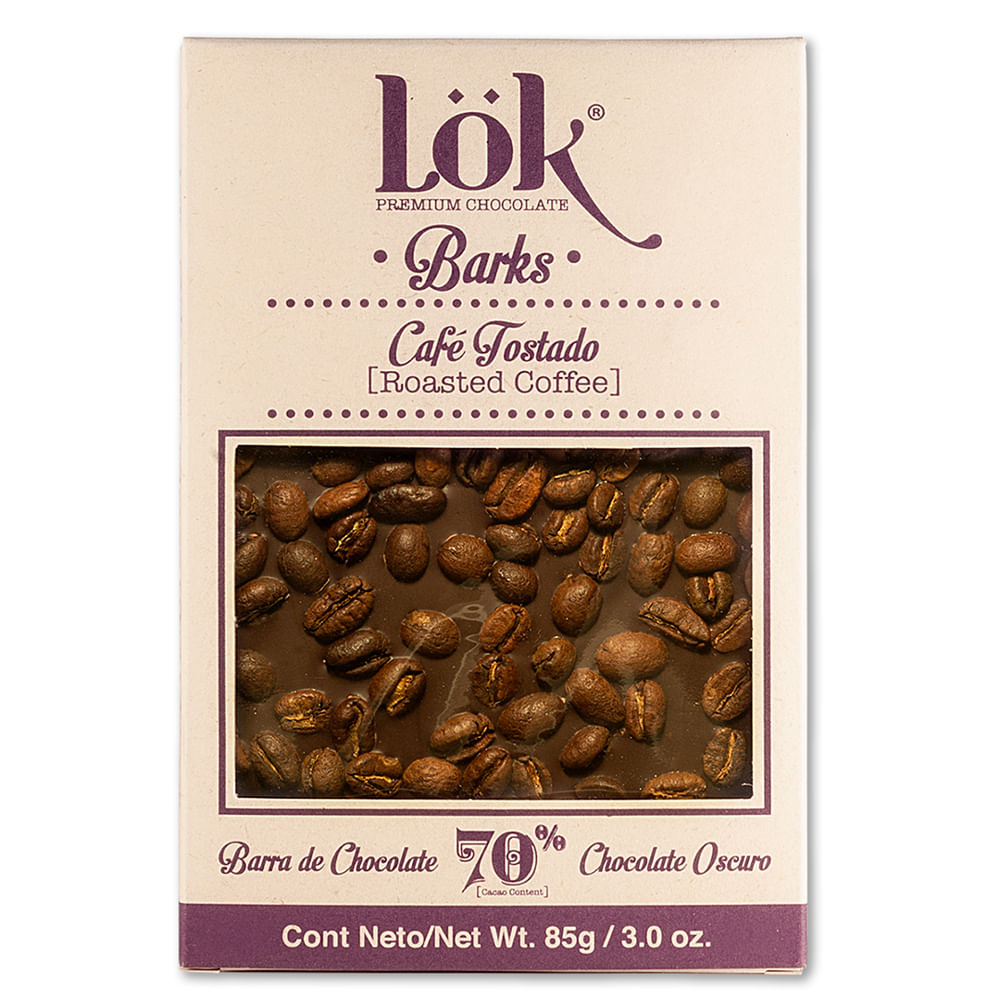 Chocolate oscuro 70 Lok con café x85g Tiendas Jumbo