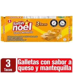 Galleta Saltin Noel Queso Mantequilla 3 Tacos x338g