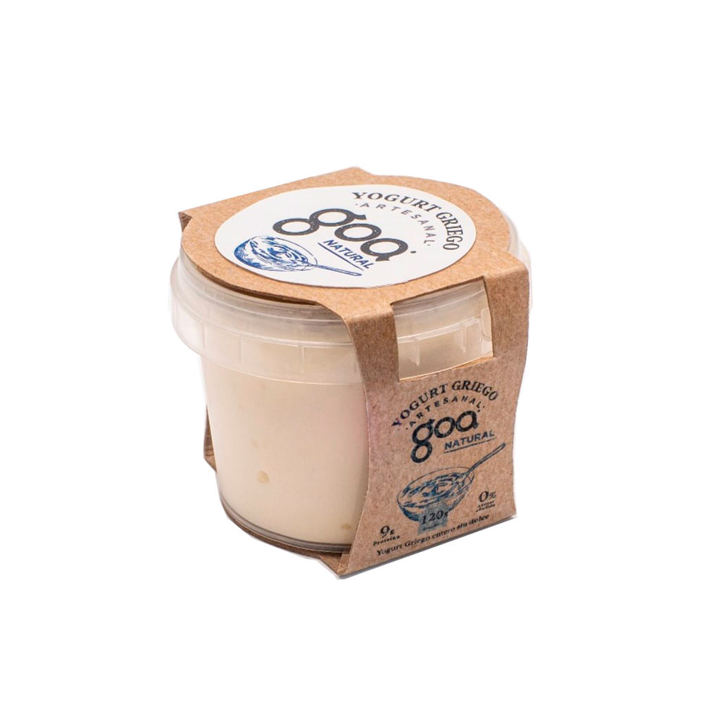 Yogurt griego artesanal natural Goa x120g Tiendas Jumbo