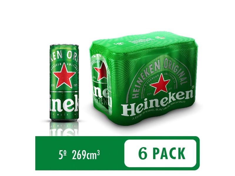 Extra Algún día trabajo Cerveza Heineken 6 pack lata x269ml - Tiendas Jumbo