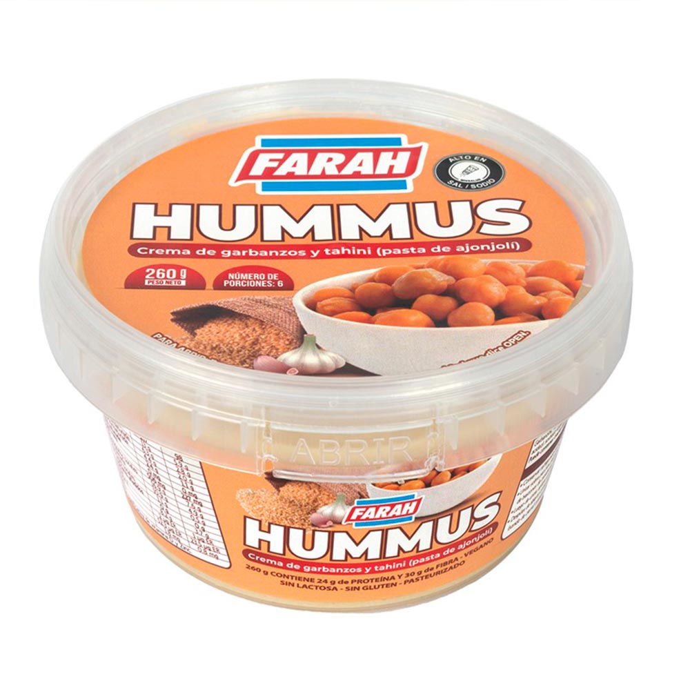 Hummus Farahgarbanzo tahini x260g Tiendas Jumbo