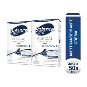 Desodorante Balance clinical protect hombre x2und x50g c/u