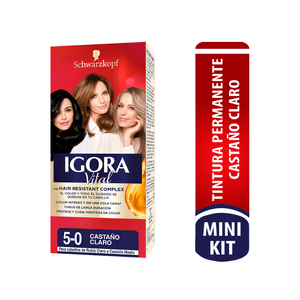 Tinte Igora mini kit Tono 5-0 castaño claro x50ml