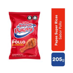 Papas super ricas pollo x205g