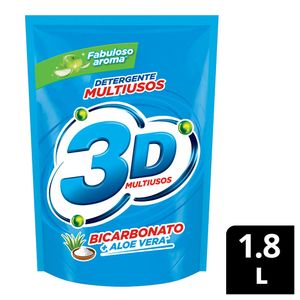 Detergente 3D liquido multiusos doypack x1.8L
