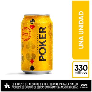 Cerveza Poker lata x330ml