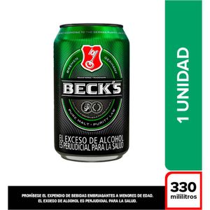 Cerveza Becks lata x330ml