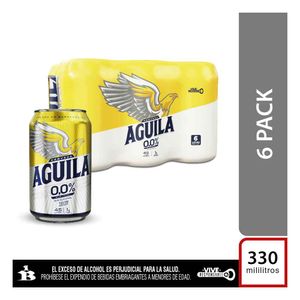 Cerveza Aguila 0,0% lata x6unds x330ml