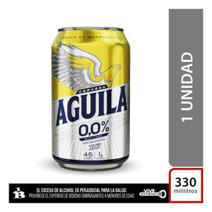 Cerveza Aguila 0,0 lata x330ml