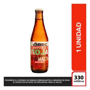 Cerveza BBC Monserrate Roja botella x330ml