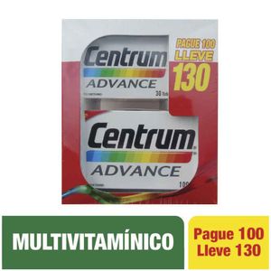 Suplemento dietario Advance Centrum tabletas pague 100 lleve 130