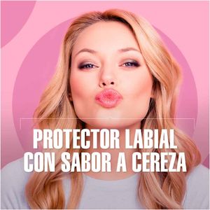 Protector labial Chapstick de cereza protege los labios de la resequedad x1und